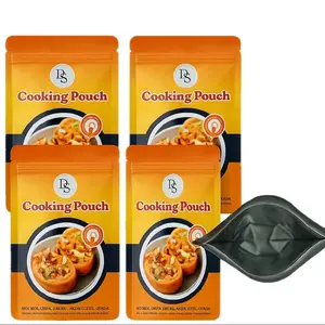 RS Cooking pouch for Moi Moi, Omelet, Okpa, Ekuru. BPA FREE, Reusable, No Mess. Multipurpose Use - Steam, Boil and Freeze Kitchen Utensils