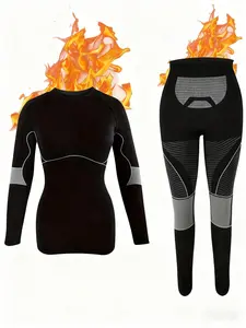 Thermal Underwear Set for Women Ski Base Layer for Cold Weather Thermal Long John