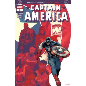 Captain America #6 Main Cover Valerio Schiti