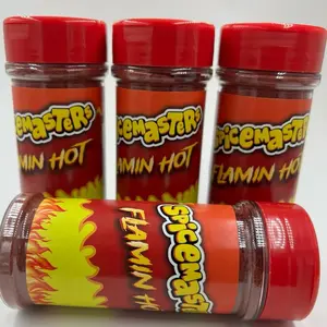 Spicemaster Flaming Hot x4 — 4 Bottles of Concentrated Flaming Hot Seasoning with Bold Color and Iconic Fiery Flavor for All Ages