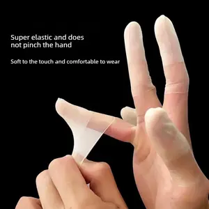 100 PCS  Anti-slip, anti-crack, waterproof, frosted, transparent, non-slip, anti-cracking, nail art/embroidery finger sleeves