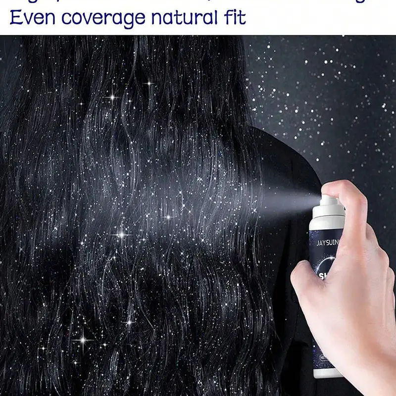 Jaysuing Glitter Spray for Hair, Clothes & Body, Long-Lasting Shimmer Mist, Radiant Luminous Shimmer, 2.11 Fl Oz, Ideal for Festivals, Raves, Stage & Prom Makeup