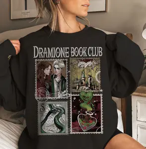Dramione Book Club Sweatshirt, Enemies To Lovers Magic Shirt, Snake and Lion Romance, Manacled Fanfic Vibes, Spicy Booktok Gift