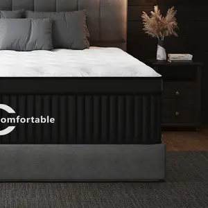 New Product Compressed Mattress12" 14" Mattress TwinFull Queen King Size-Memory Foam HybridPocket Spring Medium Firm Mattresses Bed inA Box