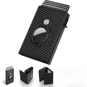 Men's RFID-Blocking Business Card Holder – Slim Durable Wallet, 9-14 Card Capacity | ID Window, Trendy Mini Purse Gift for Boyfriend