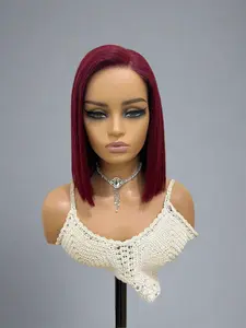 "Cosmic Sangria" | 4*4 Transparent Glueless Human Hair Lace Front Wig