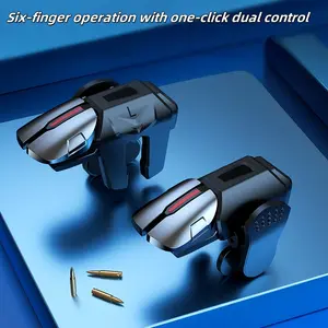 mobile game trigger is an ergonomic retractable gamepad with auxiliary buttons and mechanical buttons for mobile games