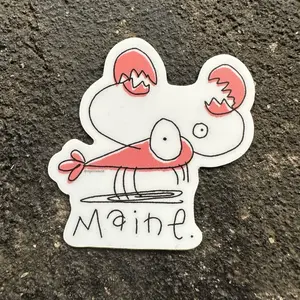 Doodle Lobster Maine sticker