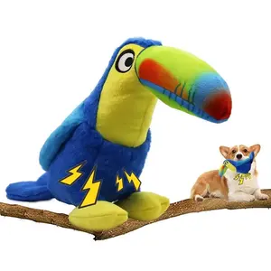 Large Squeaky Dog Toy for All Breeds, Durable Wool Material for Soft Chewing, Perfect Interactive Fun Without Batteries