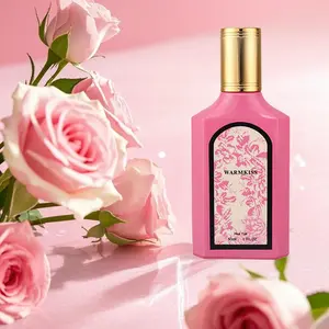 Warmkiss Flower Series Rose Perfume 50ML, Spicy Oriental Scent, Floral Fragrance Blend, Women's Light Fragrance, Romantic Aroma, Suitable for Daily Use, Parties, Gifts