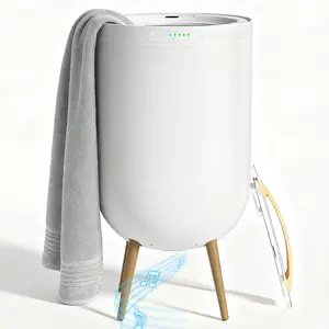 Luxury Towel Warmer Bucket with Bluetooth Speaker, Ambient Light & Auto Shut Off, Fits Up to Two Oversized Towels for Bathroom, Hot Tub, Spa, Ideal Gift