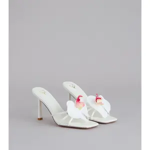 Vacay Mindset Tropical Flower Heels