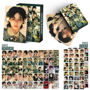 127 Pcs Kpop SKZ Boy Stickers Photocard Hollow New Album Korean Star Lomo Cards Photo Print Card Set Fans Collection Postcard