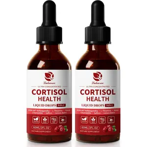 Cortisol Supplements for Women, Cortisol Reducer Manager Detox with KSM-66® Ashwagandha, Kava, Lemon Balm & Vitamin C B5 B6, Lower Cortisol, Hormone Harmony Liquid Drops, 2 FL.OZ, Cranberry Flavor