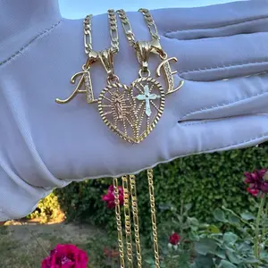 Personalized Couple Initial Necklace for Men and Women