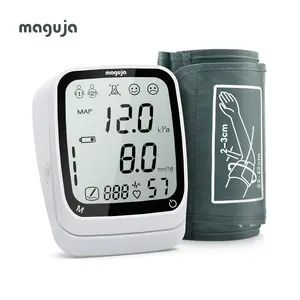 Maguja Professional Accurate Blood Pressure – 3.7” LED Screen, Large 22-42cm Cuff, 2x60 Memory for Dual Users, Automatic Upper Arm BP Machine for Home Use