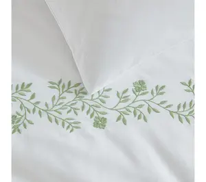 Martha Stewart Garden Path Green Cotton Queen Comforter Set