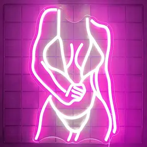 Lady Neon Signs Lady Body Neon Signs for wall decor Dimmable LED Neon Signs for man cave lady neon sign Girl Women Body Neon Light Sign for Club Bar Home Birthday Party Gifts
