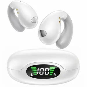 Wireless open-back headphones, Wireless ear-hook headphones，noise cancelling headphone， EarBuds with LED Digital Display for Sport, Gym, Workout，Comfortable to wear, making it the perfect gift