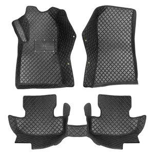 For Ford Mustang Car Floor Mats 2005-2023 Luxury 3D Modeled All Surround Tailored Mats Luxury Pu Leather Waterproof Non-slip Durable Car Accessories All Weather Protection