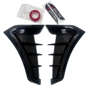 2pcs Car Shark Fin Mud Flaps - Matte Black TPU Self-adhesive Crash Protection, Suitable for Sedans, Trucks, SUVs, Aggressive Styling Accessories, Unique Car Decorations, Durable TPU Material vent trim cover veil side blind