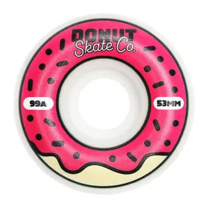 Donut Skate Co. 55mm - 90a Snake Skateboard Wheels for Tricks, Skateparks, Street Skating, Cruising, Wear Resistant, Set of 4