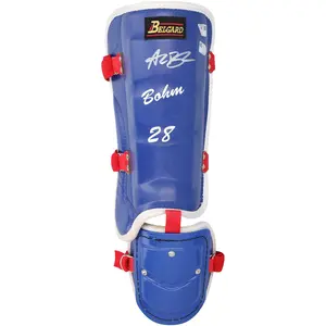 Alec Bohm Philadelphia Phillies Autographed Game-Used Blue Belgard Leg Guard from the 2025 MLB Season - NF70450441 - Fanatics Authentic Certified
