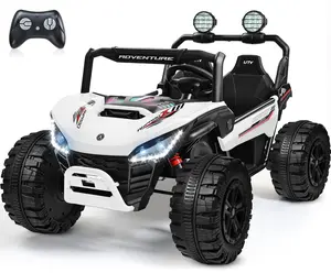 ANPABO 24V Ride on Toys for Big Kids, 4x200W 2 Seater Kids Car, Max 5.1Mph, Shock Absorption, Bluetooth/Music, LED Lights, Parent Remote, Storage, Ride On Cars for Boys&Girls Ages 3-12 #DealsForYouDays