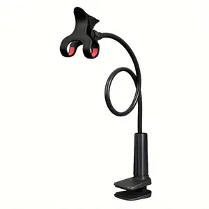 Flexible Gooseneck Tablet Stand, Long Arm Bedside Stand with Clip, Tablet Holder for iPhone, Kindle Fire, Switch, Cell Phone Clip