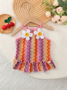 Pet Clothes Dog Cat Rabbit Vest Stripes Flower Comfortable Yorkshire Terrier Maltese Teddy Bichon Bear Pomeranian Bulldog For Outside Daily Use Home Wear pajamas A0004