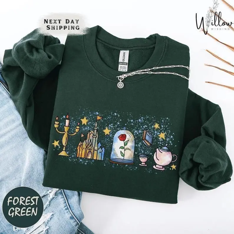 Vintage Belle Crewneck Pullover, Fairytale Princess Style, Gift for Her