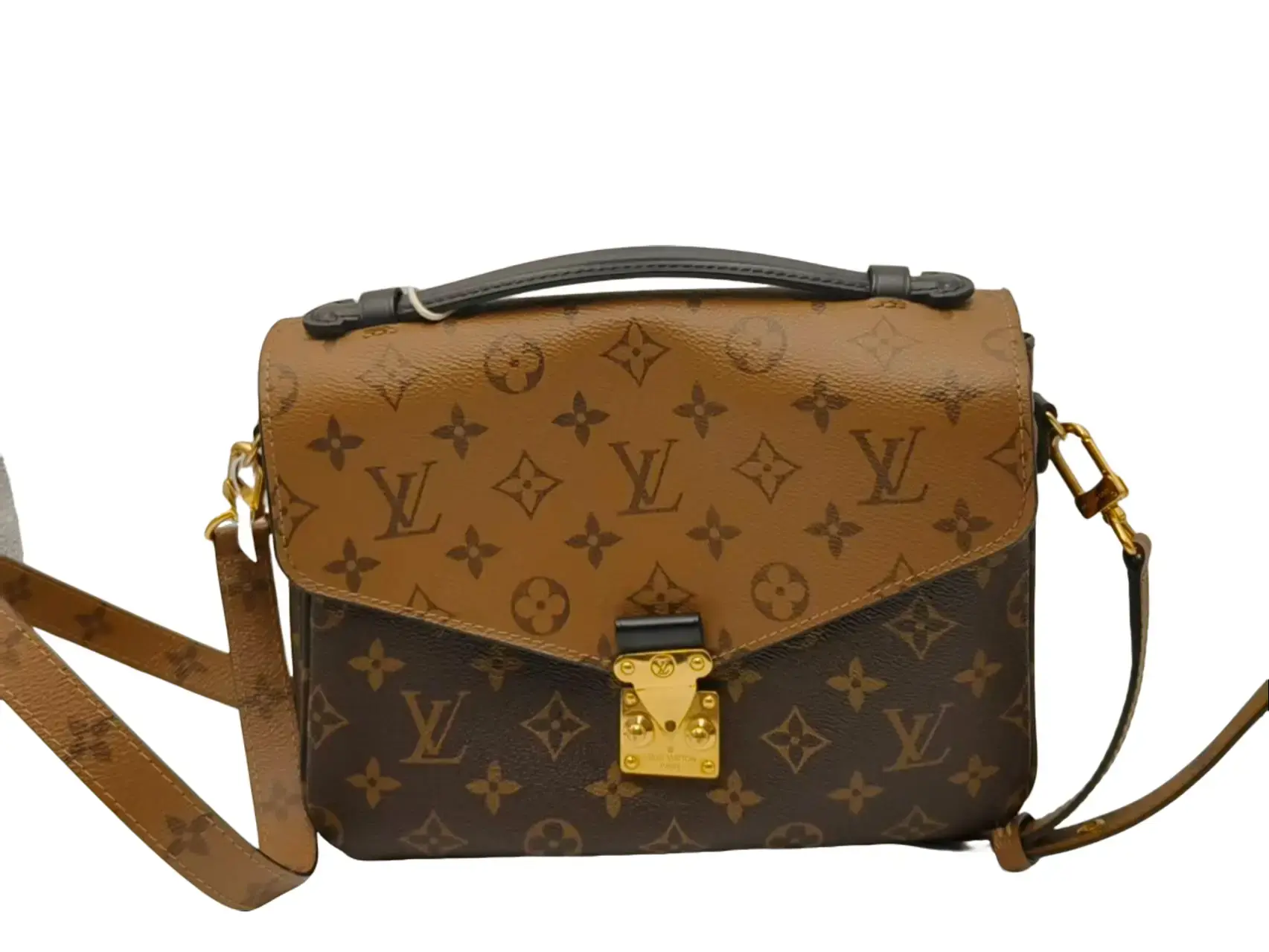 Pre-owned Louis Vuitton LOUIS VUITON Pochette Metis Multi colored Old Flower Coated Canvas