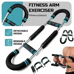 MCQUAY’S Adjustable Power Twister Bar for Arm Trainer, Chest and Arm Strength Training Equipment for Men, Portable Upper Body Workout Machine for Home Gym Fitness, Shoulder Muscle Training, Portable Spring Resistance, TikTokShopBlackFriday