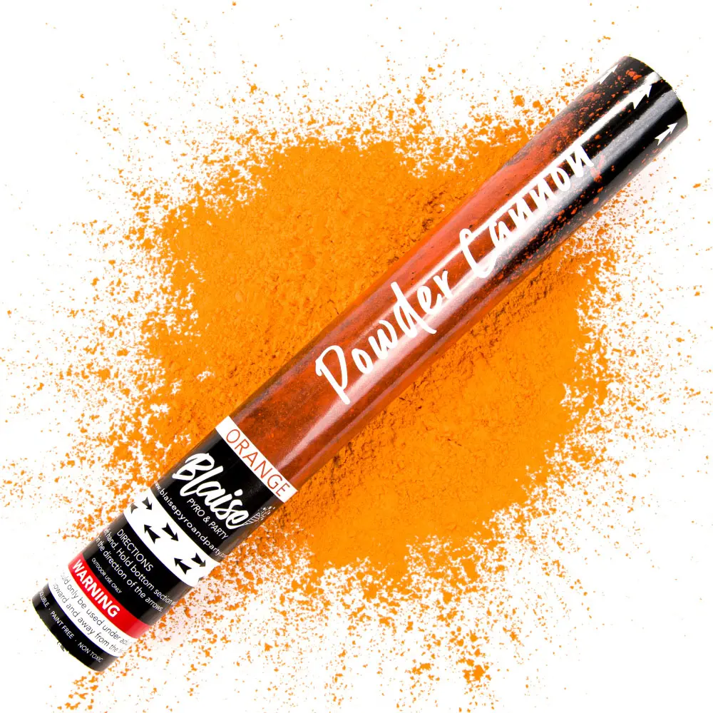 Orange Powder Cannon for Colorful Parties and Festivals Burst Halloween