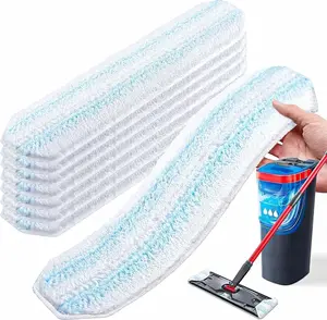 AIR U+ Mop Pad Replacements Compatible with O-Cedar H2prO Flat Mop System – 8 Pack Microfiber Pads
