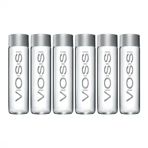 Pack of 6 Voss Artesian Still water from Norway Naturally pure for a crisp, refreshing taste 375ml GLASS bottled water 12.7 Fl oz