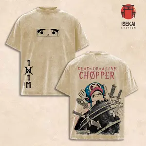 Chopper Elbaf Arc Anime T Shirt | One Piecee Elbaf Arc | Chopper Pirate Doctor Anime Graphic Tee | Japanese Manga Streetwear T-Shirt | Vintage Washed Oversized Anime Clothing | Straw Hat Crew Fan Gift | Anime Lover Streetwear Apparel