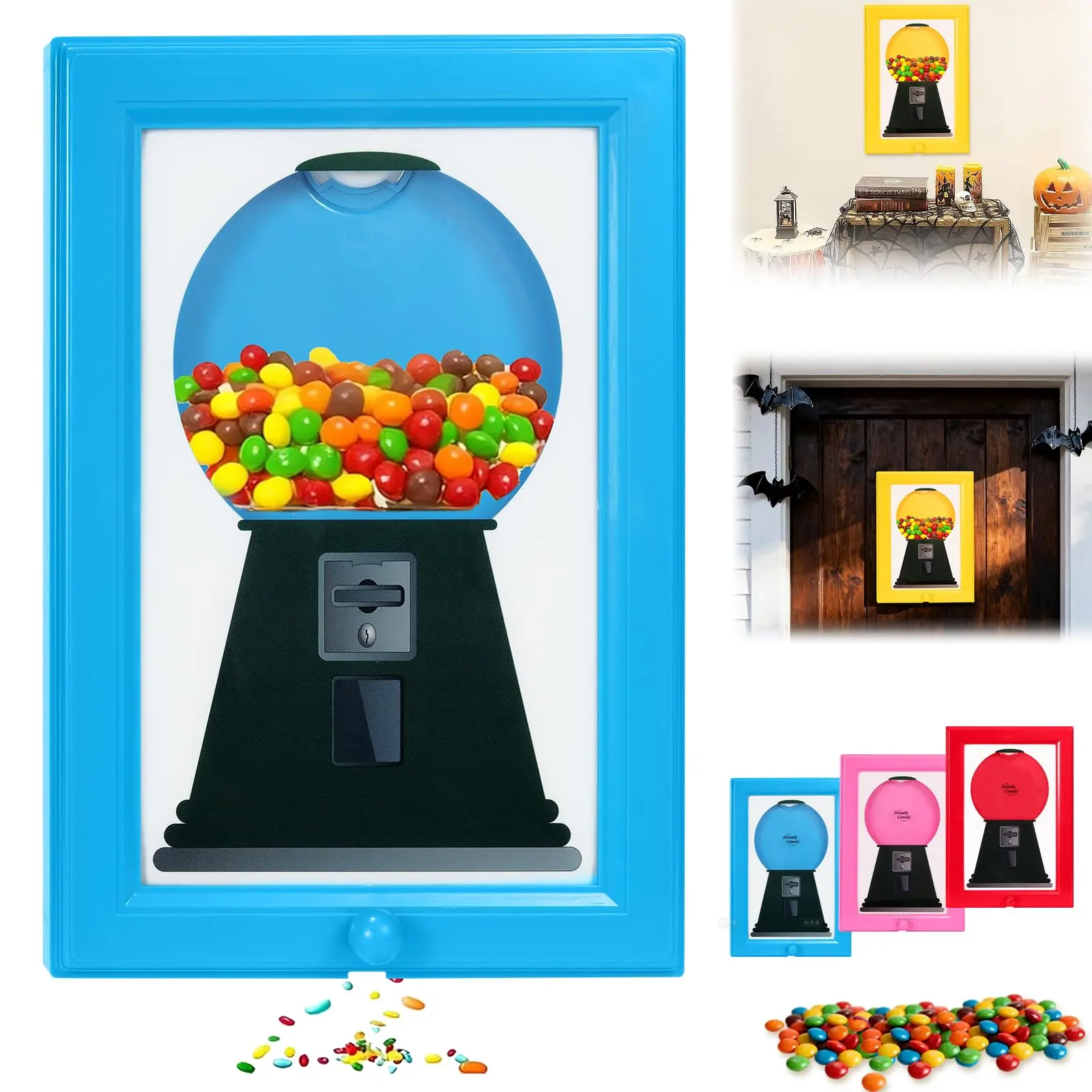 Candy Dispenser Frame, Candy Picture Frame Dispenser, Handy Candy Frame Dispenser, Picture Frame Candy Dispenser, For Candies, Nuts, Dog & Cat Treats, Suitable for Birthday & Holiday Gifts utility cart home dormitory