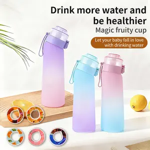 Up personalized fruit-flavored Reusable Crossbody water bottles come with 3 fruit-flavored clips (same as Air, turning plain water into fruit flavors), promoting healthy drinking water for young people and students Drinkware