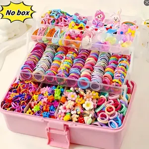 618PCS(NO BOX) Women's Dopamine Sweet  Hair Accessories Set Includes Bow Hairpin, Cartoon Princess Hairpin, Five-Star Drop Hairpin, Flower Hairpin, Mini Hairpin,Simple Hair Ring . Suitable for all seasons. Ideal gift item. Choice for fashion enthusiasts.
