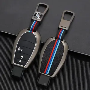 Heavy Duty Zinc Alloy Key Fob Cover, Accessories, Key Fob Case, Keychain Compatible with 2008 2009 2010 2011 2012 2013 2014 2015 2016 2017 2018 Dodge Ram 1500 2500 3500 (Type-B 3 Buttons)