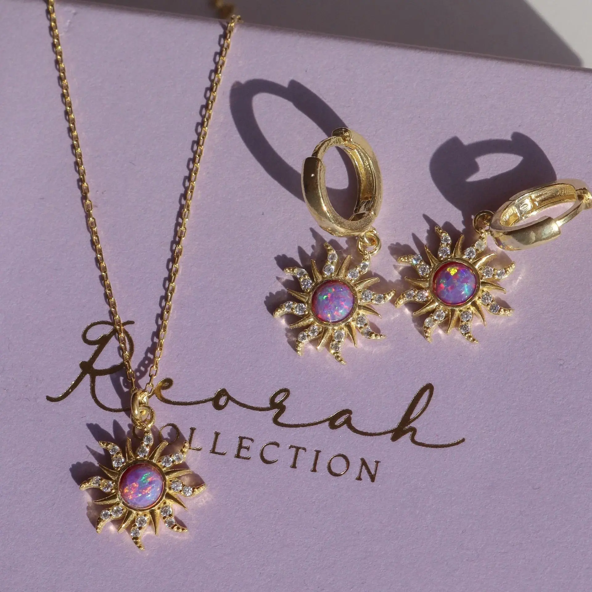 Cute Female Jewelry: Rapunzel Sun Gold-Plated Dangle Ear Hooks, Princess Style with Shining Opal Stones for Party Wear, Cute Jewelry, Dangling Earrings, Charm, Opal Center, As Shown, Cartoonish Sparkly Earrings, Shining Stones, Sun Shape, Character Charm,