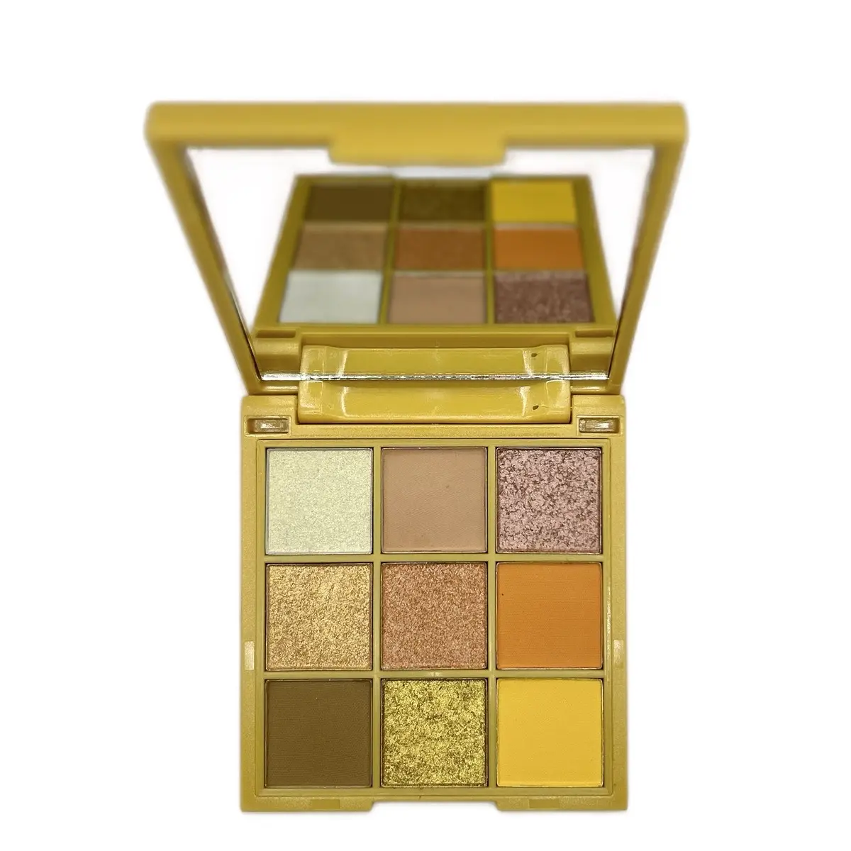 Lemon Drop Eyeshadow Blush 9 Color Palette #5 by Acts 2:17 Brushes & Cosmetics - Bright Yellows and Golds for a Pop of Fun - Makeup, Smooth Waterproof Blend Flawless Cosmetic