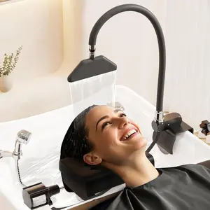 Baasha Head Spa Water Circulation Equipment, Shampoo Bowl Waterfall Head Spa Equipment, Portable Water Circulation Frame Head Spa for Salon & Home