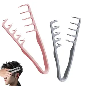 2-PACK DEAL The Perfect Hair Combs for Guys! Gray & Pink Texturizing & Volumizing Duo - Get Heat-Free Root Lift, Max Volume & No More Flat Hair  Used In Combination With The Shaping Spray