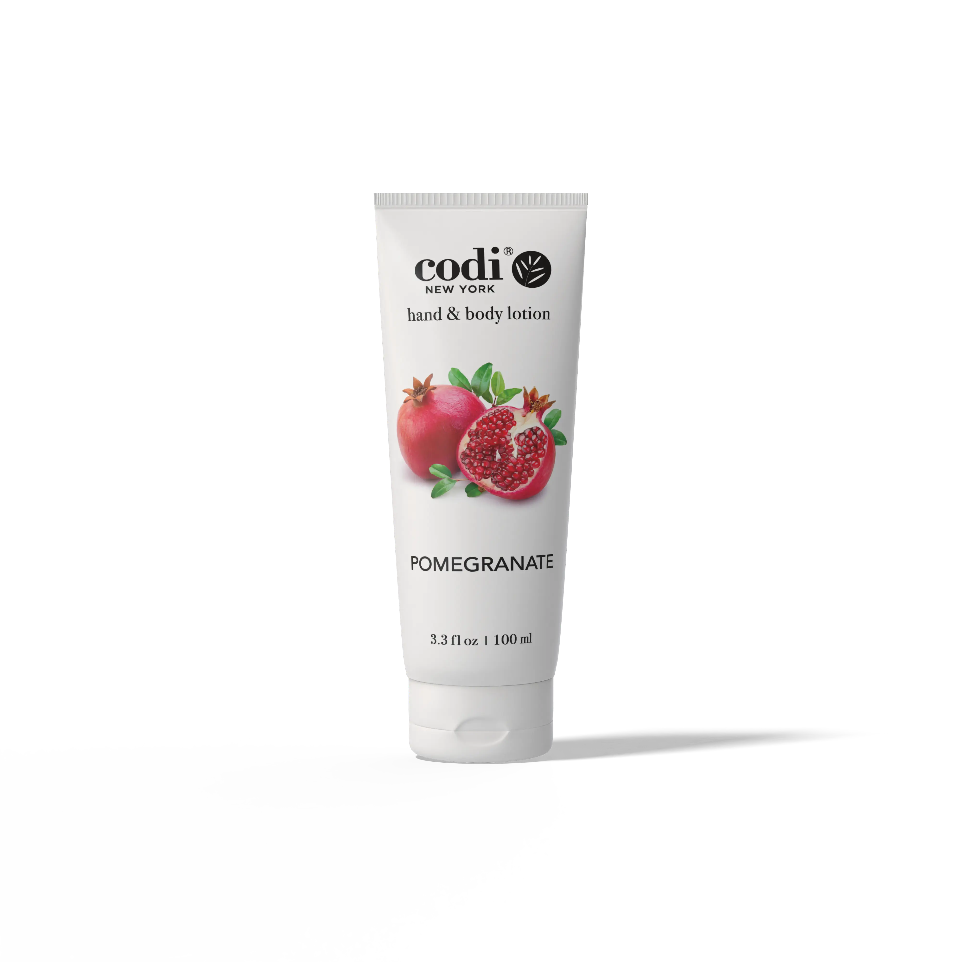 Codi Unisex Pomegranate & Cherry Scent Hand & Body Moisturizer - 100mL Body Care Lotion, Gentle Daily Nourishing Hydrating Smooth Formula, Lightweight Non-Greasy Naturally Derived Botanical for All Skin Types, Moisturizing, Moisture, Fruit