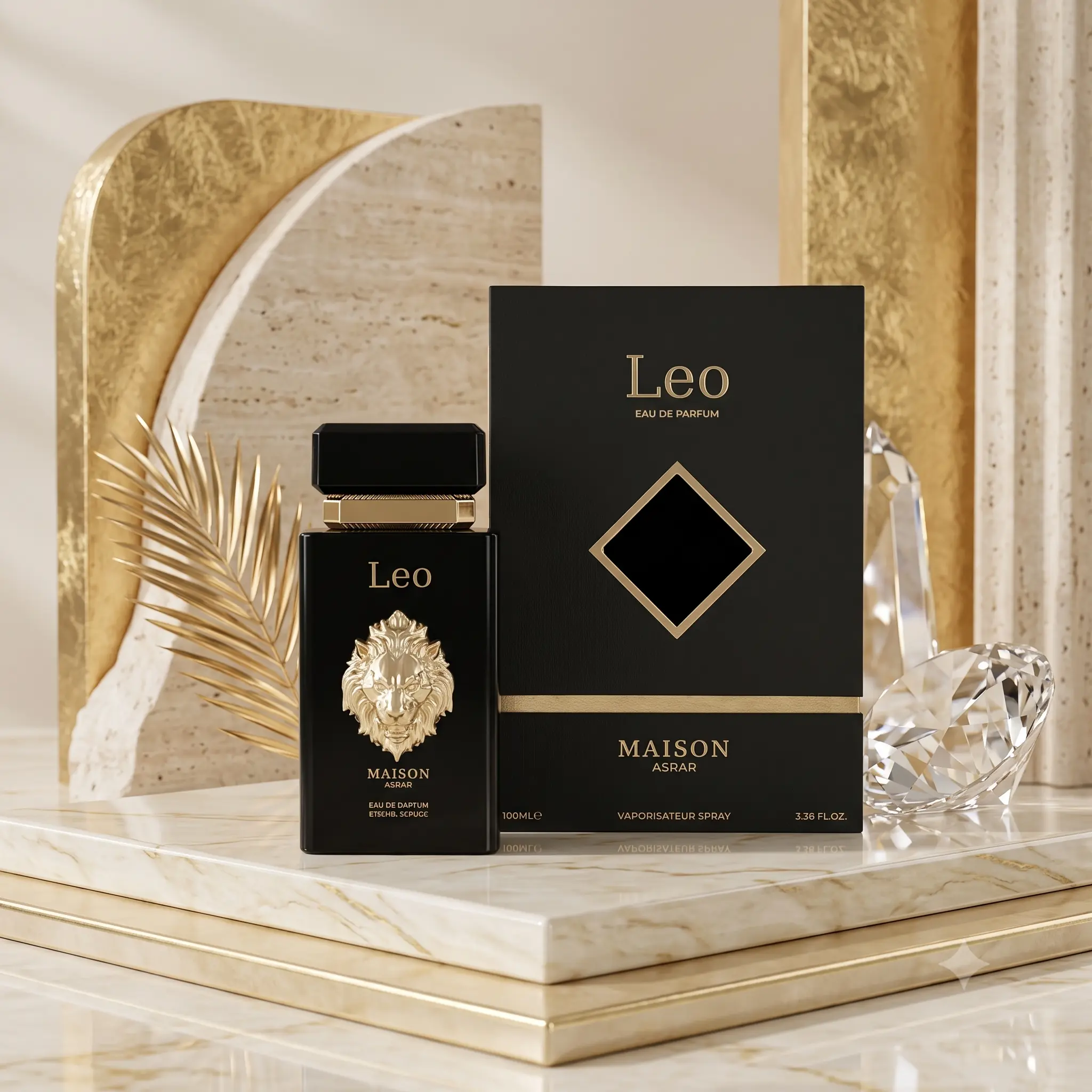Leo Eau de Parfum Unisex by Maison Asrar | Luxury Woody Amber Fragrance | Long Lasting | 100ml