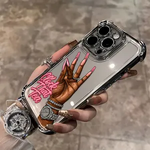 1 piece of fashionable high-end minimalist style, pink fashionable creative English clock tea design phone case, compatible with iPhone 17/16/15/14/13/12/11/X/XS/XS Max. Can be given as a holiday gift to friends, family, or yourself., Cover, Accessories,