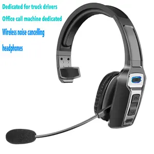 Trucker Bluetooth Headset Wireless with Mic Dual Noise Cancelling Microphone PC Headset for Cell Phones Computer Audio Headphone Electronic noise-cancelling multifunctional headphone high quality travel work laptop cellphone  audio earbuds Button Charging