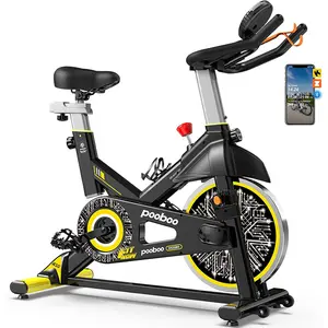 Exercise Magnetic Stationary Bike for Home with Exclusive App,Indoor Cycling Bike with Low noise,350 lb Weight Capacity